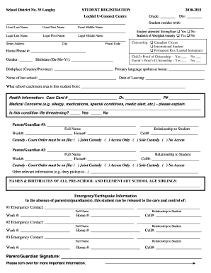 Student Registration Form