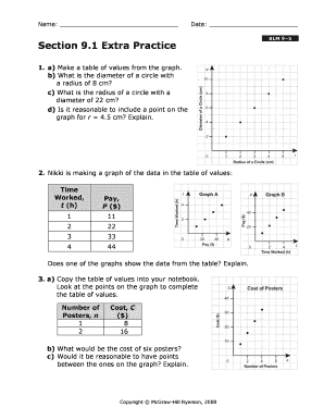 BLM 9–5 Math Worksheet