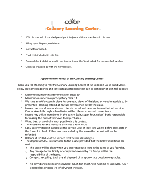 Furniture contract template - CLC rental agreement - coopfoodstore