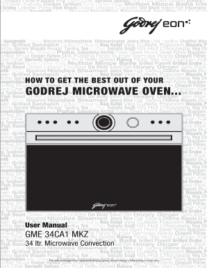 Godrej Microwave Oven Purchase Receipt