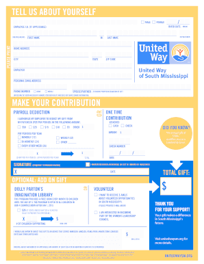 United Way Donation Form