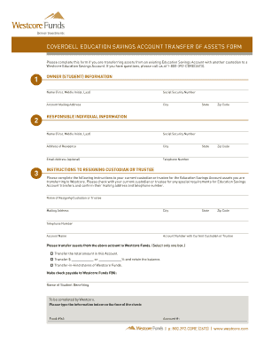 Coverdell Education Savings Account Transfer Form