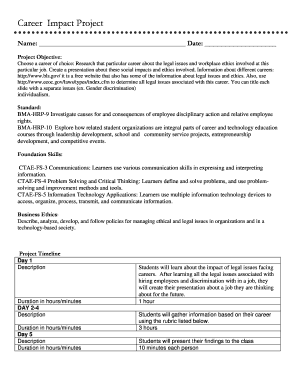 Career Impact Project