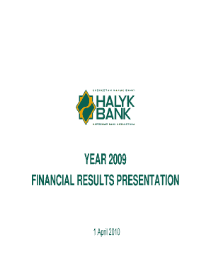 FINANCIAL RESULTS PRESENTATION - halykbank