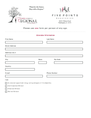 CCIW Assembly Registration Form