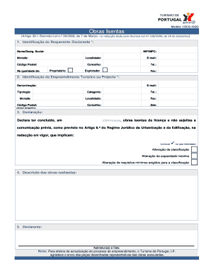 Modelo 1/DCQ /DQO Obras Isentas