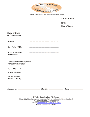 Bank Information Form