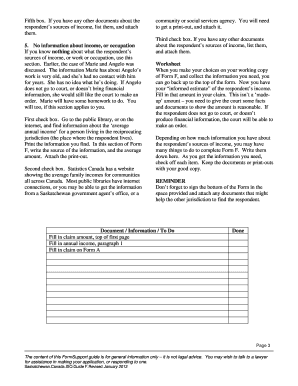 Request for Support Order Form