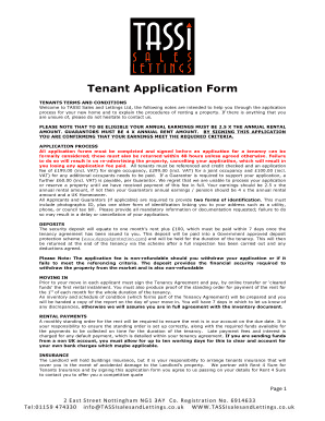 Tenant Application Form