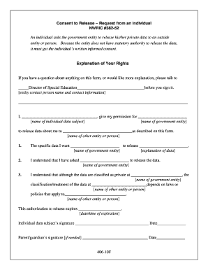 Consent to Release Data Form