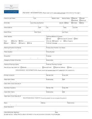 Patient Information and Consent Form