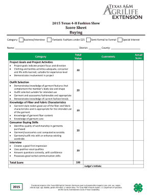 Interview scorecard template excel - Sr-Buying-score-sheet - San Patricio Texas AgriLife Extension ...