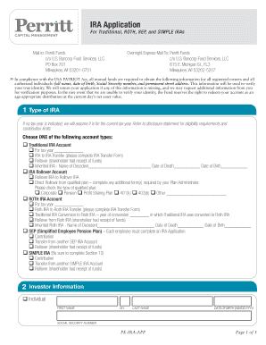 IRA Application Form