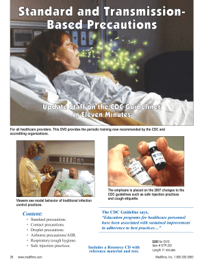 Catalog page: "Standard &amp; Transmission-Based Prec. - Medfilms