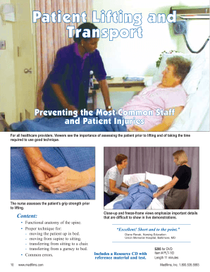 Patient Lifting Technique Training DVD