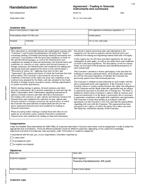 Financial Trading Agreement