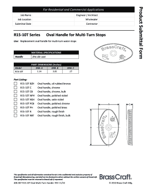 Product Submittal Form