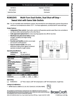 Product Submittal Form