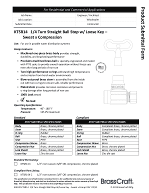 Product Submittal Form