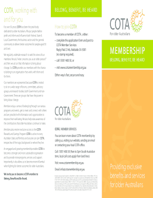 COTA Membership Application Form