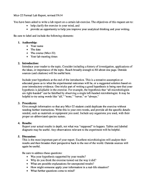 Micr-22 Formal Lab Report revised FA14 - Mt SAC - faculty mtsac