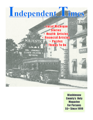Independent Times Subscription Form