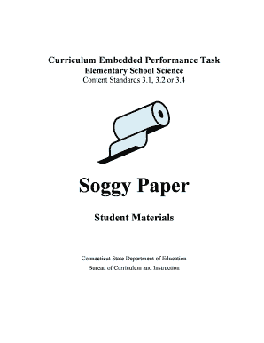 Soggy Paper Science Activity
