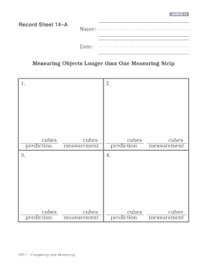Math Measurement Worksheet