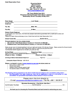 Hotel Reservation Form