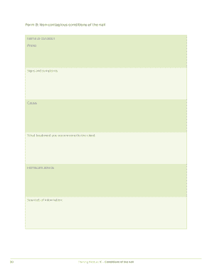 Nail Condition Form