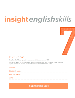 Insight English Skills 7 Student Workbook