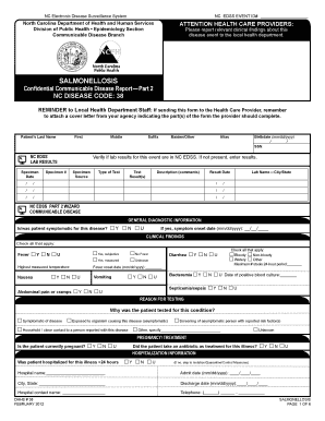North Carolina Communicable Disease Report