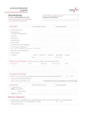 Anmeldung für Ergänzungsleistungen (EL)