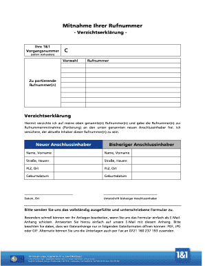 Verzichtserklärung