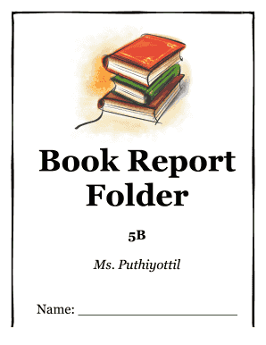 Book Report Folder - Bruce Guadalupe Community School