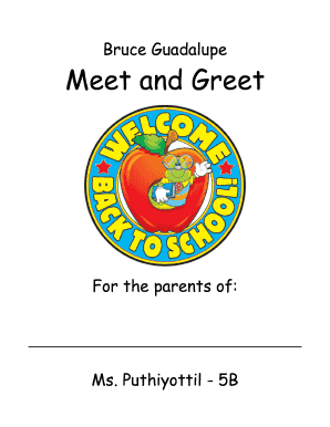 Meet and Greet Packet - Bruce-Guadalupe Community School