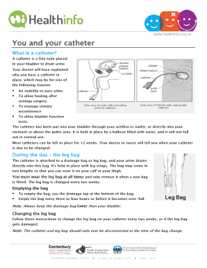 Fillable Online You and your catheter Fax Email Print - pdfFiller