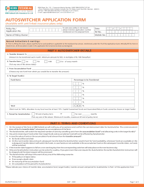 AutoSwitcher Application Form