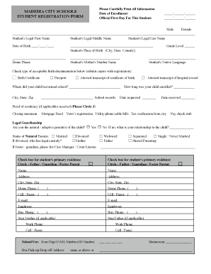 Student Registration Form