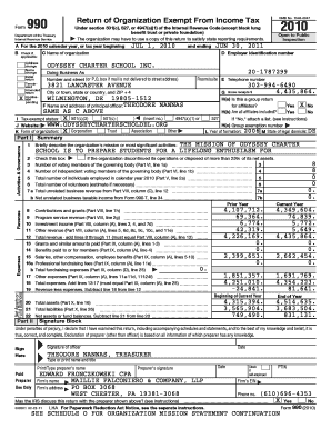 Form 990 Return of Organization Exempt From Income Tax