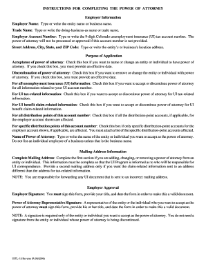 Colorado Power of Attorney for Unemployment Insurance