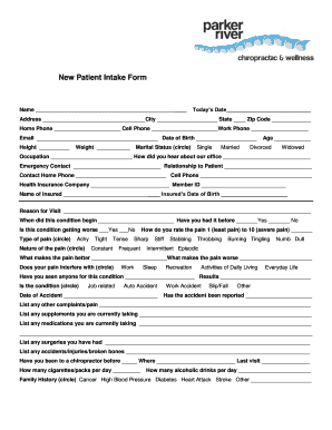 New Patient Intake Form
