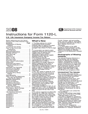 Instructions for Form 1120-L