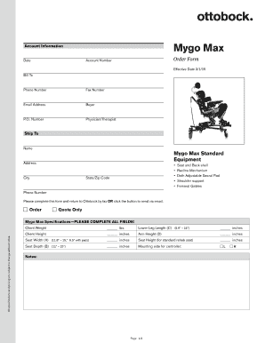 Mygo Max Order Form