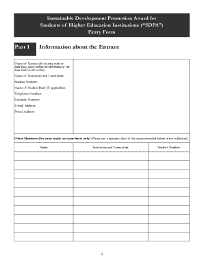 Certificate of recognition sample - Sustainable Development Promotion Award for Students of Higher Education Institutions SDPA - Entry Form Sustainable Development Promotion Award for Students of Higher Education Institutions SDPA - Entry Form - enb gov