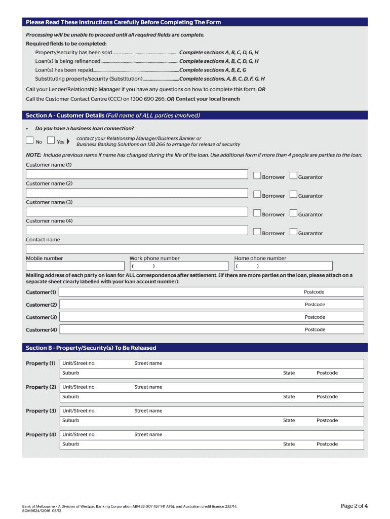 Fillable Online Discharge Authority Form Consumer MSA National Fax