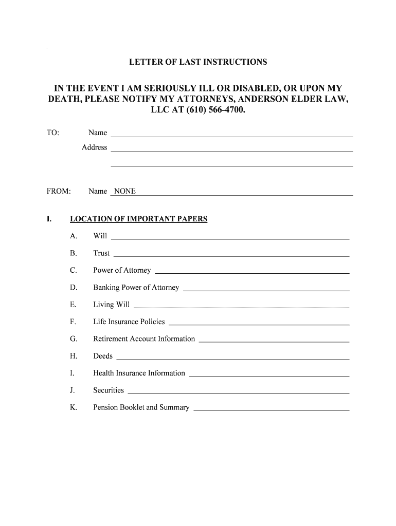 IN THE EVENT I AM SERIOUSLY ILL OR DISABLED OR UPON MY Preview on Page 1