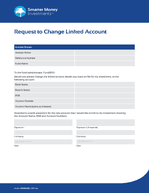 Request to Change Linked Account