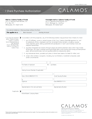 I Share Purchase Authorization Form