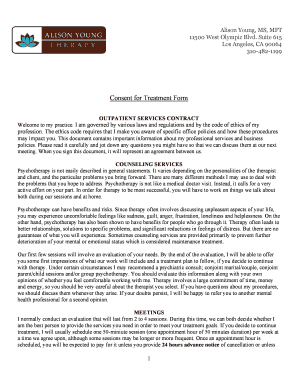 Outpatient Services Contract